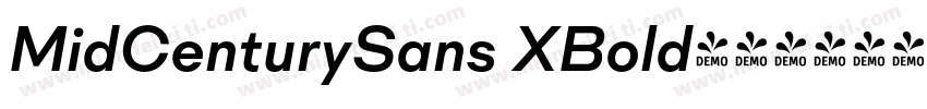 MidCenturySans XBold字体转换